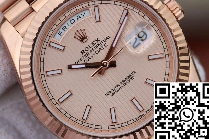 228235 Rosegold II Date Day Factory Dial 40mm EW Rolex 0429